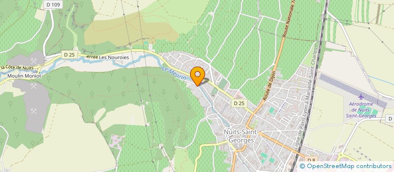 localisation de l'entreprise MADAME MONIQUE BAUDENS à NUITS-SAINT-GEORGES