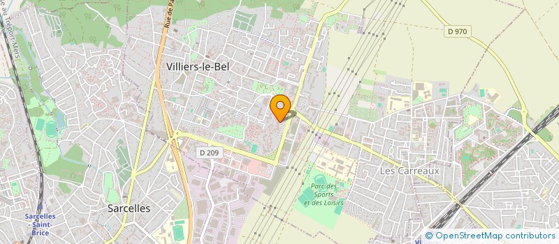 localisation de l'entreprise MADAME MONIQUE BAUDIN à VILLIERS-LE-BEL