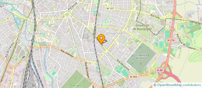 localisation de l'entreprise MADAME MONIQUE BAUDRY à DIJON