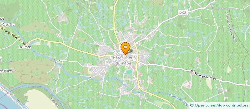 localisation de l'entreprise MADAME MONIQUE BAUMET à CHATEAUNEUF-DU-PAPE