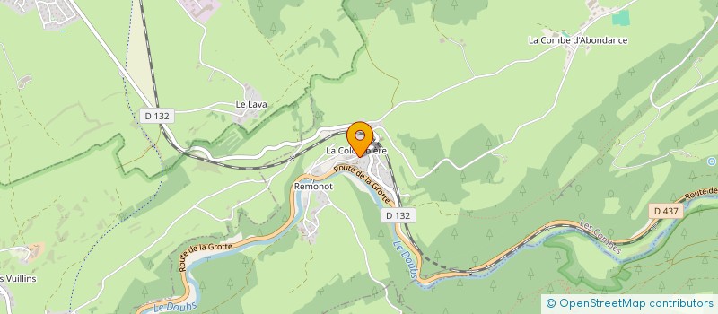 localisation de l'entreprise MADAME MONIQUE BAVEREL à LES COMBES