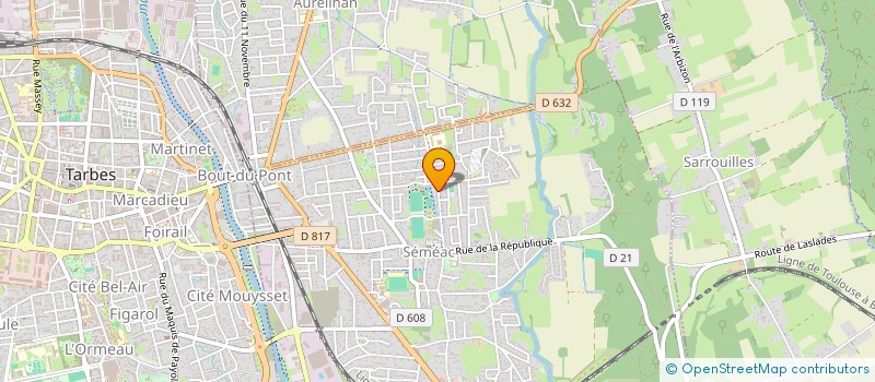 localisation de l'entreprise MADAME MONIQUE BAYEN-SAUNERES  SEMEAC