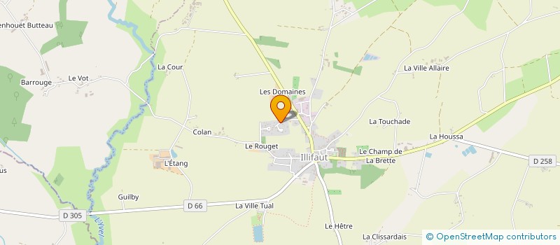 localisation de l'entreprise MADAME MONIQUE BAZIN  ILLIFAUT