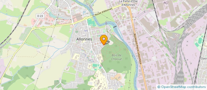 localisation de l'entreprise MADAME MONIQUE BEGLAND  ALLONNES