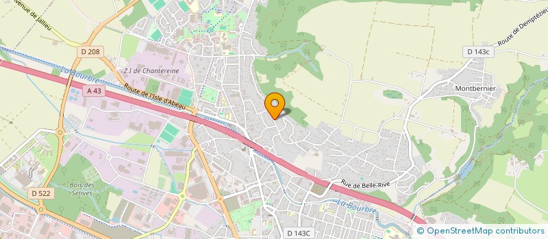 localisation de l'entreprise MADAME MONIQUE BEL à BOURGOIN-JALLIEU