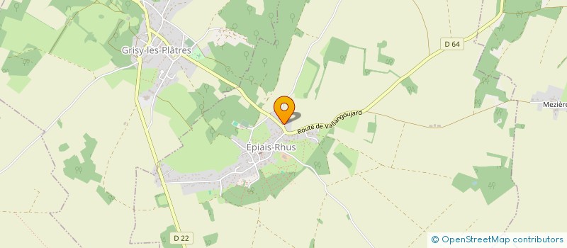 localisation de l'entreprise MADAME MONIQUE BELLOSSAT  EPIAIS-RHUS