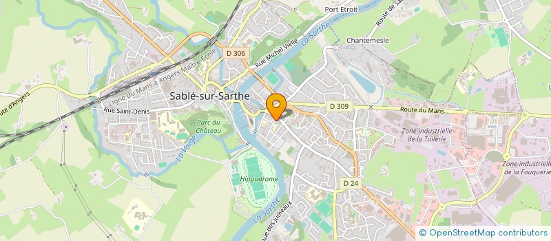 localisation de l'entreprise MADAME MONIQUE BELOUIN  SABLE-SUR-SARTHE