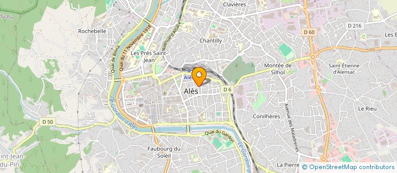 localisation de l'entreprise MADAME MONIQUE BENOIT  ALES