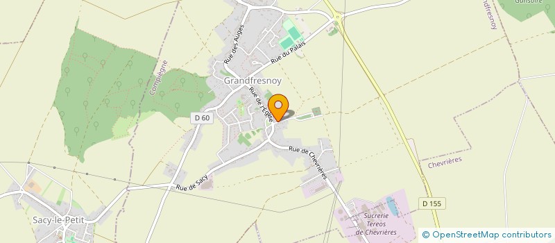 localisation de l'entreprise MADAME MONIQUE BERGER  GRANDFRESNOY