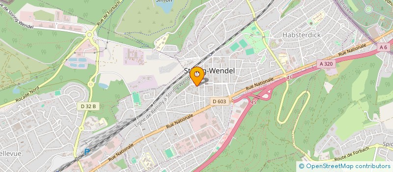 localisation de l'entreprise MADAME MONIQUE BERNARD  STIRING-WENDEL