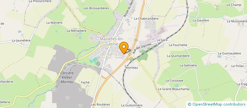 localisation de l'entreprise MADAME MONIQUE BERNARD  VERRUYES