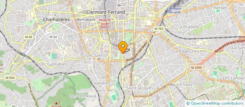 localisation de l'entreprise MADAME MONIQUE BERNARD à CLERMONT-FERRAND