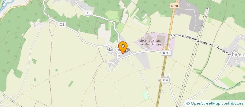 localisation de l'entreprise MADAME MONIQUE BERNARD  MAUCHAMPS