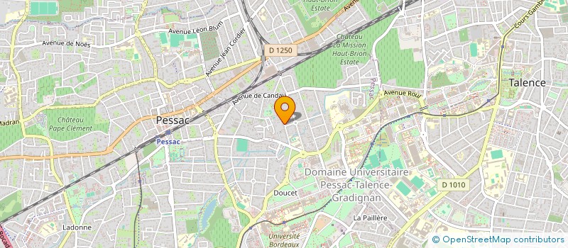 localisation de l'entreprise MADAME MONIQUE BERNEDE à PESSAC
