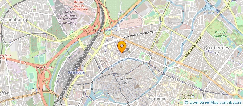 localisation de l'entreprise MADAME MONIQUE BERRET à STRASBOURG