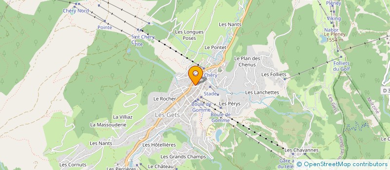 localisation de l'entreprise MADAME MONIQUE BERTHET à LES GETS