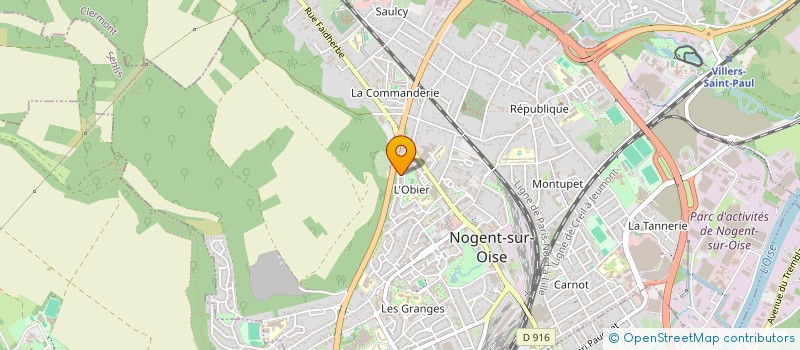 localisation de l'entreprise MADAME MONIQUE BERTHIER  NOGENT SUR OISE