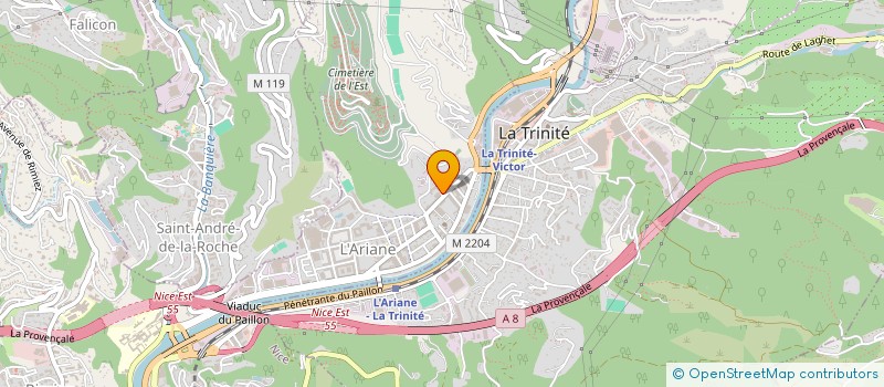 localisation de l'entreprise MADAME MONIQUE BERTHO à NICE