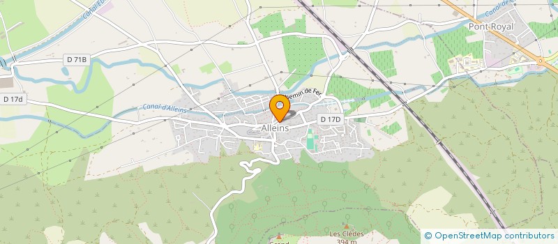 localisation de l'entreprise MADAME MONIQUE BERTRAND  ALLEINS