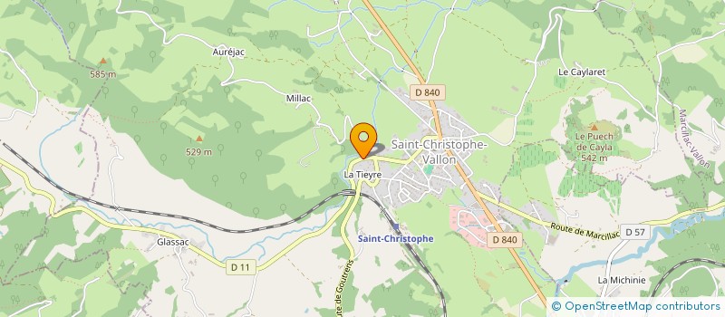 localisation de l'entreprise MADAME MONIQUE BERTRAND  SALLES-LA-SOURCE