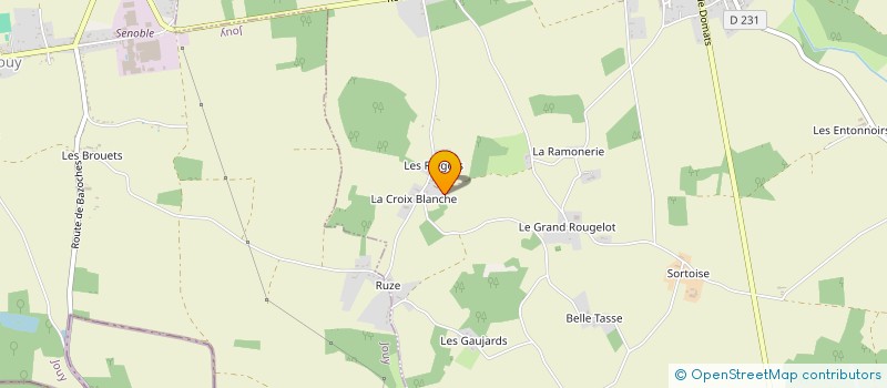 localisation de l'entreprise MADAME MONIQUE BESNARD  MONTACHER VILLEGARDIN