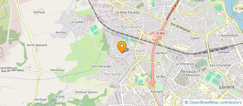 localisation de l'entreprise MADAME MONIQUE BEVAN  LORIENT