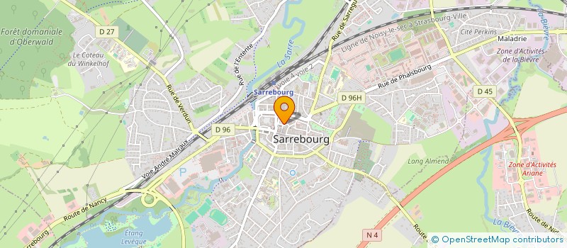 localisation de l'entreprise MADAME MONIQUE BEZZI  SARREBOURG