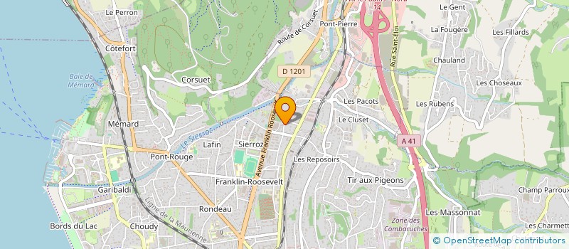 localisation de l'entreprise MADAME MONIQUE BICHET  AIX-LES-BAINS