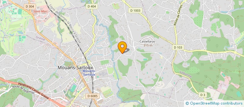 localisation de l'entreprise MADAME MONIQUE BIDALLIER  MOUANS-SARTOUX