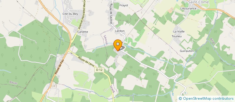 localisation de l'entreprise MADAME MONIQUE BIENKOWSKI  BAZAS