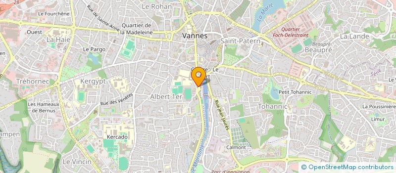 localisation de l'entreprise MADAME MONIQUE BINGERT à VANNES