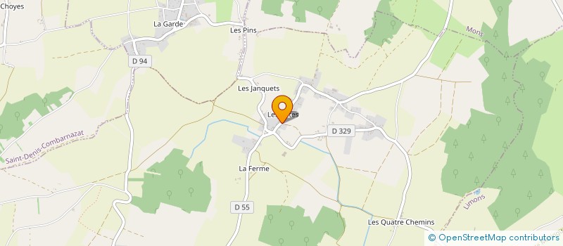 localisation de l'entreprise MADAME MONIQUE BLANC  LUZILLAT