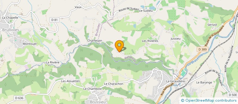 localisation de l'entreprise MADAME MONIQUE BLANC  COURZIEU