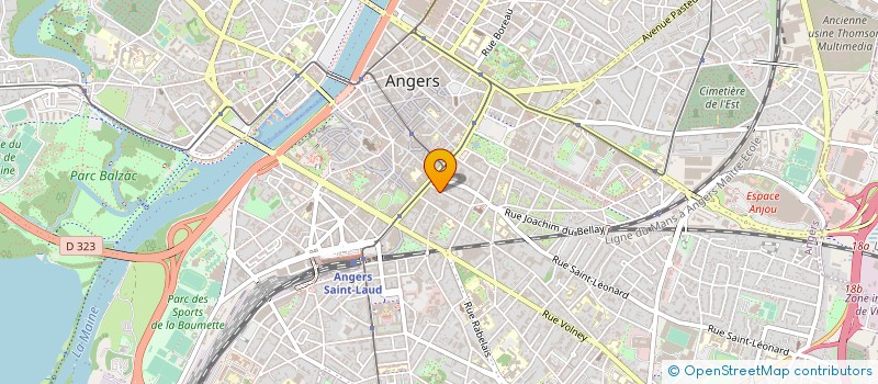 localisation de l'entreprise MADAME MONIQUE BLANDIN  ANGERS