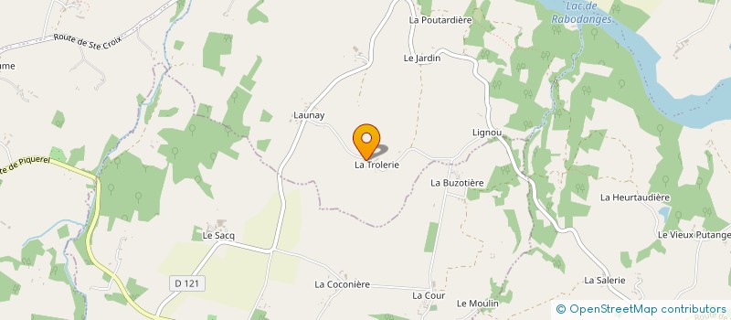 localisation de l'entreprise MADAME MONIQUE BOCAGE à PUTANGES-LE-LAC