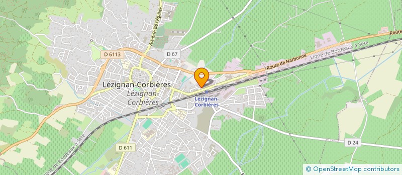 localisation de l'entreprise MADAME MONIQUE BONETTO à LEZIGNAN-CORBIERES