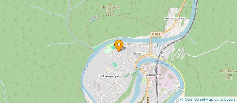 localisation de l'entreprise MADAME MONIQUE BONNAGUE  REVIN