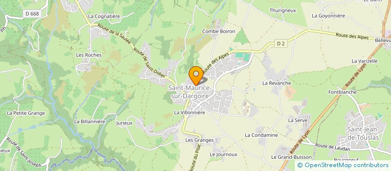 localisation de l'entreprise MADAME MONIQUE BONNAND à CHABANIERE