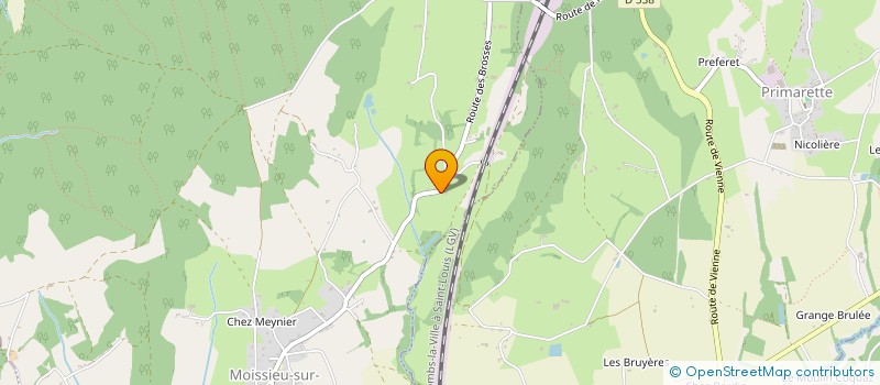 localisation de l'entreprise MADAME MONIQUE BONNARD  MOISSIEU-SUR-DOLON