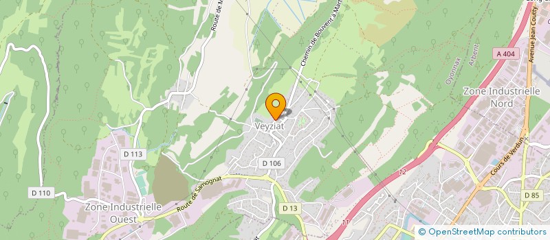 localisation de l'entreprise MADAME MONIQUE BORGHINI à OYONNAX
