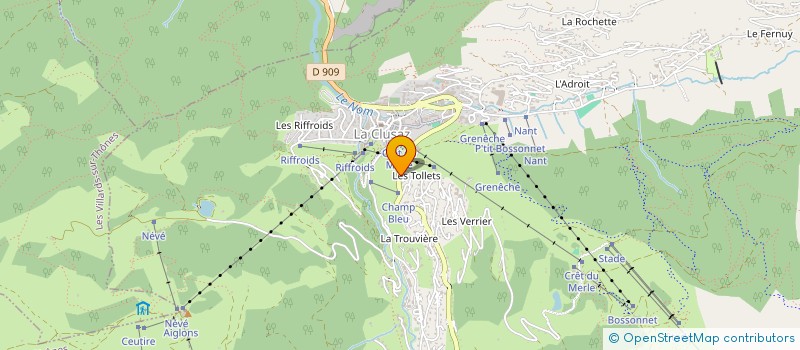 localisation de l'entreprise MADAME MONIQUE BOUCHE à LA CLUSAZ