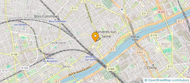localisation de l'entreprise MADAME MONIQUE BOUCHILLOUX à ASNIERES-SUR-SEINE
