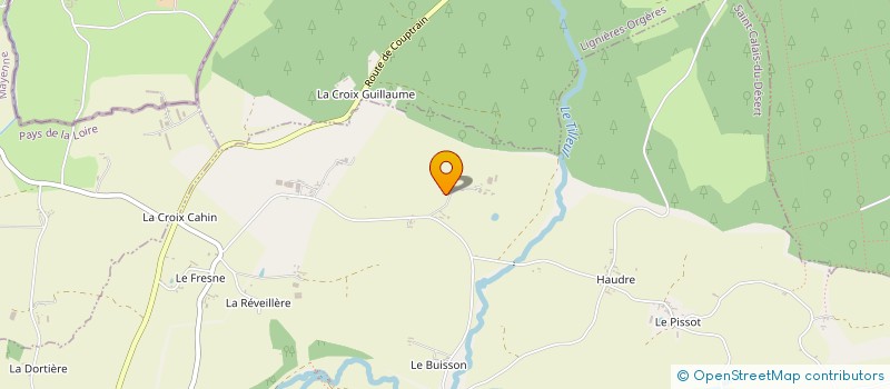 localisation de l'entreprise MADAME MONIQUE BOUET à LIGNIERES-ORGERES