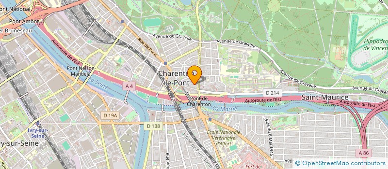 localisation de l'entreprise MADAME MONIQUE BOUKOBZA  CHARENTON-LE-PONT