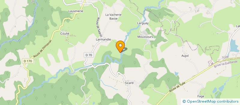 localisation de l'entreprise MADAME MONIQUE BOURBON  SAINTE-FEREOLE