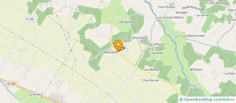 localisation de l'entreprise MADAME MONIQUE BOURDEJEAU  CHEPNIERS