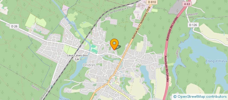 localisation de l'entreprise MADAME MONIQUE BOURDON  ONDRES