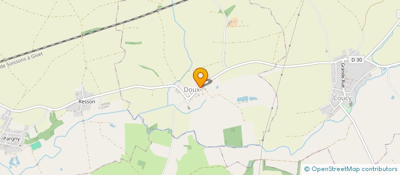 localisation de l'entreprise MADAME MONIQUE BOURGOIS  DOUX