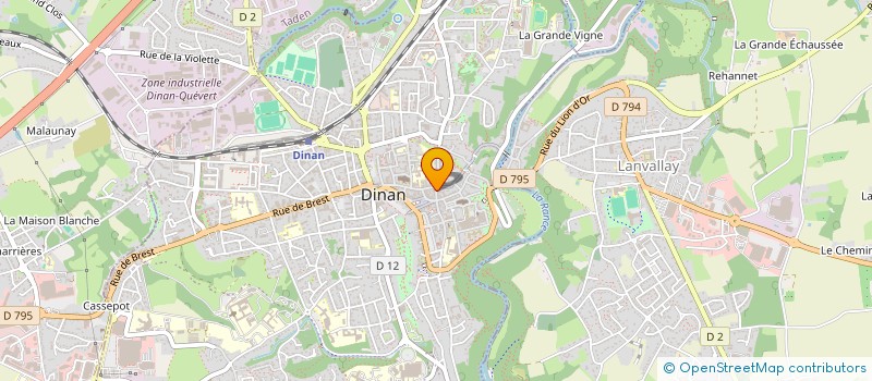 localisation de l'entreprise MADAME MONIQUE BOURLET à DINAN