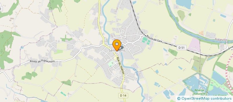 localisation de l'entreprise MADAME MONIQUE BOUTTES  SEMALENS